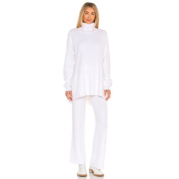 NWT Adam Selman Sport Sequin Rib Turtle Tunic sz M in White - Picture 2 of 13